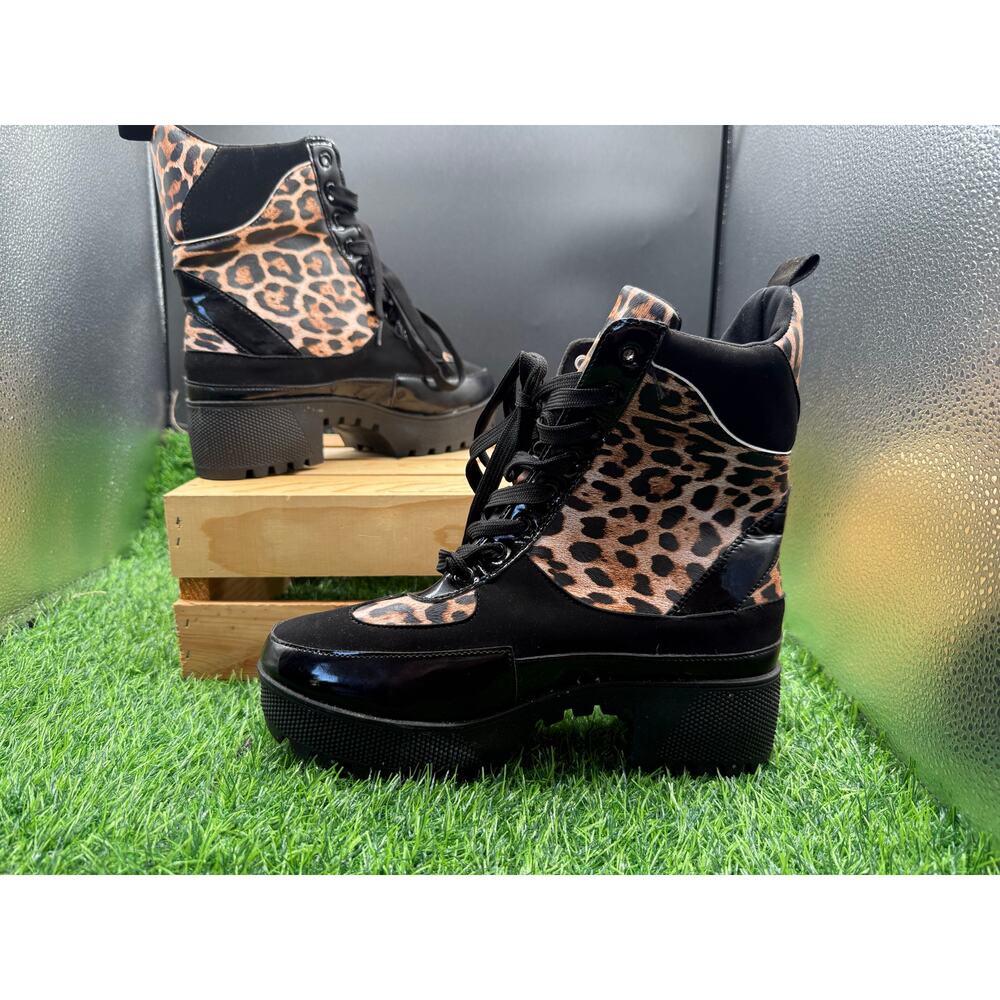 YoKi - Leopard - Platform Boots- Size 9W